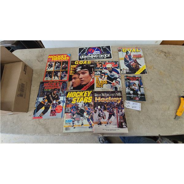Vintage Hockey Magazines and Books, 1980s-90s: Hockey Heroes, Goal, Sports Illustrated
