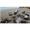 Image 5 : Assorted Gauges and Meters: Hyster Hour Meter, Yamaha Hour Meter, Fuel Gauge, Ammeter