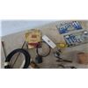 Image 3 : Vintage Automotive Parts Lot: Ford FoMoCo Gasket Set, Gauges, Wipers, License Plates