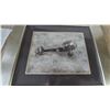 Image 3 : Vintage Framed Glass and Matted Art Print Featuring a Side View of a Historic Biplane, 25” x 22