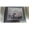 Image 2 : Vintage Framed Glass and Matted Art Print Depicting a WW1 Biplane, 25” x 22