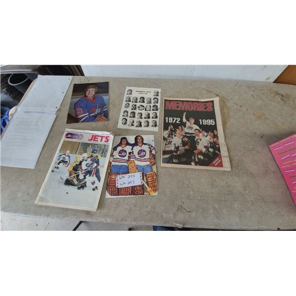 Winnipeg Jets Hockey Memorabilia: Autographed Player Photo, 1975-76 Roster, and Morehull and daily