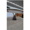 Image 5 : Clear Glass Table Lamp with Prisms and Vintage Fluorescent Desk Lamp