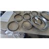 Image 3 : 10 Vintage Car Chrome Headlamp Covers and Tire Trim Rings