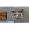 Image 3 : Two St. James Bicycle License Plates, 1945 and 1956