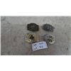 Image 1 : Four Western Belt Buckles: Pony Express, Rodeo, and Two Ornate Designs