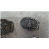 Image 3 : Four Western Belt Buckles: Pony Express, Rodeo, and Two Ornate Designs