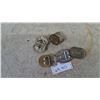 Image 5 : 5 Assorted Belt Buckles: Black and Silver, Silver Horse, Brass Lion, Silver Angel