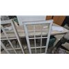 Image 3 : Two White Wood-Framed Windows panes 0ne 9 pane one 6 pane, Vintage