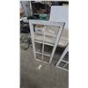 Image 5 : Two White Wood-Framed Windows panes 0ne 9 pane one 6 pane, Vintage