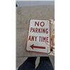 Image 2 : Two "No Parking Any Time" and "No Stopping Any Time" Metal Signs. 18”×24”