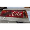 Image 1 : Vintage 1940s “Drink Coca-Cola” Tin Advertising Sign with Contour Bottle