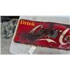 Image 4 : Vintage 1940s “Drink Coca-Cola” Tin Advertising Sign with Contour Bottle