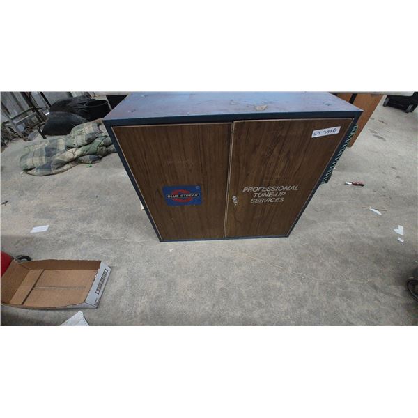 Blue Streak Professional Tune-Up Services Metal Cabinet with Keys 33”×29”×13”