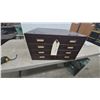 Image 1 : Melroe Gwinner, North Dakota 5-Drawer Metal Cabinet, 19”×17”×11” Vintage