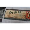 Image 3 : Vintage "Fresh Up with 7up" Embossed Tin Advertising Sign, Made in Canada, circa 1940s-1950s.