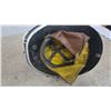 Image 5 : Black Firefighter's Helmet with Adjustable Headband and Yellow and Brown Liner