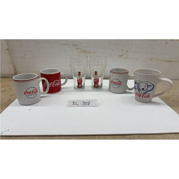 Coca-Cola Coffee Mugs and Glasses