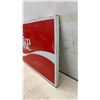 Image 3 : Vintage "Drink Coke" Painted Metal Advertising Sign, 10 × 22”