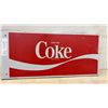 Image 5 : Vintage "Drink Coke" Painted Metal Advertising Sign, 10 × 22”