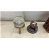 Image 6 : “A Strong Soul” Glass Block, 3 Glass Serving Dishes, and Cast Fry Pan
