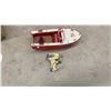 Image 4 : Two Vintage Lang Craft Powered Model Boats, Runabout and Cabin Cruiser, Japan, 1950s-60s, with