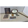 Image 1 : A&W Root Beer Framed Print, Harley-Davidson and Fuego License Plates