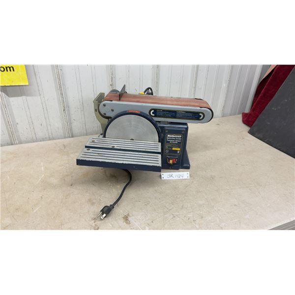 Mastercraft Belt and Disc Sander, Model 55-3554-4, 120V, 6.0A, 3,450 RPM