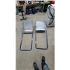 Image 1 : Two Galvanized Steel Snow Scoops with Blue Handles