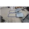 Image 3 : Two Galvanized Steel Snow Scoops with Blue Handles