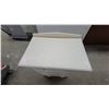 Image 2 : White Painted Wood 4-Drawer Chest with Raised Back Lip 31”×17”×26”