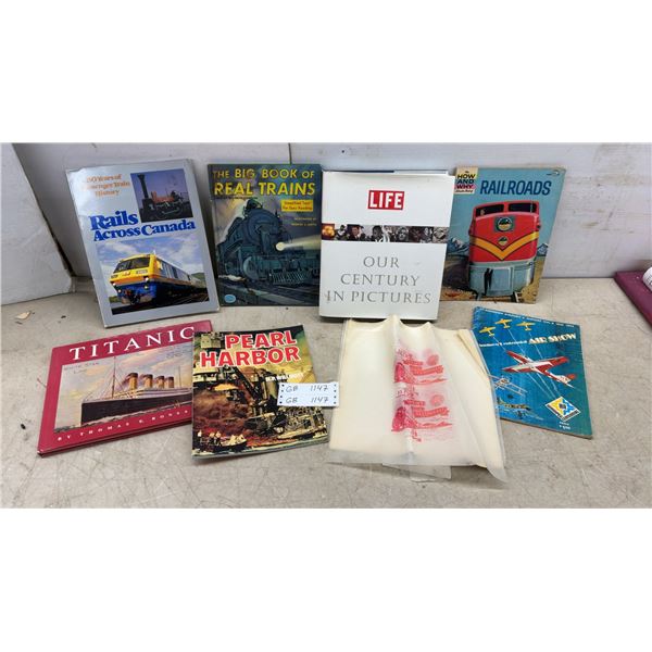 7 Books: Rails Across Canada, The Big Book of Real Trains, and Titanic