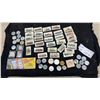 Image 1 : Wills's Cigarettes Train Cards, "Great Canadian Moments" Medallions, and Assorted Coins