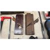 Image 2 : Vintage Resistor Cabinet, Mastercraft Soldering Iron, Hubcap, Wood Planes