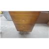 Image 4 : Mid-Century Modern 4-Drawer Dresser with Brass Pulls 42”×27”×16”