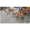 Image 1 : Drop-Leaf Dining Table and 4 Windsor-Style Chairs