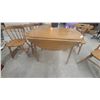 Image 2 : Drop-Leaf Dining Table and 4 Windsor-Style Chairs