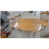 Image 4 : Drop-Leaf Dining Table and 4 Windsor-Style Chairs