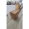 Image 2 : Mid-Century Modern 3-Drawer Dresser with Brass Pulls, 33”×32.6”×17”