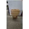 Image 1 : Set of Four Wooden Folding TV Trays with Storage Rack