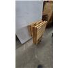 Image 2 : Set of Four Wooden Folding TV Trays with Storage Rack