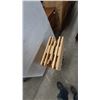 Image 3 : Set of Four Wooden Folding TV Trays with Storage Rack