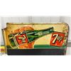 Image 2 : Vintage 7 Up Chalkboard Sign with Bottle and Logo Graphic, 19”×27”
