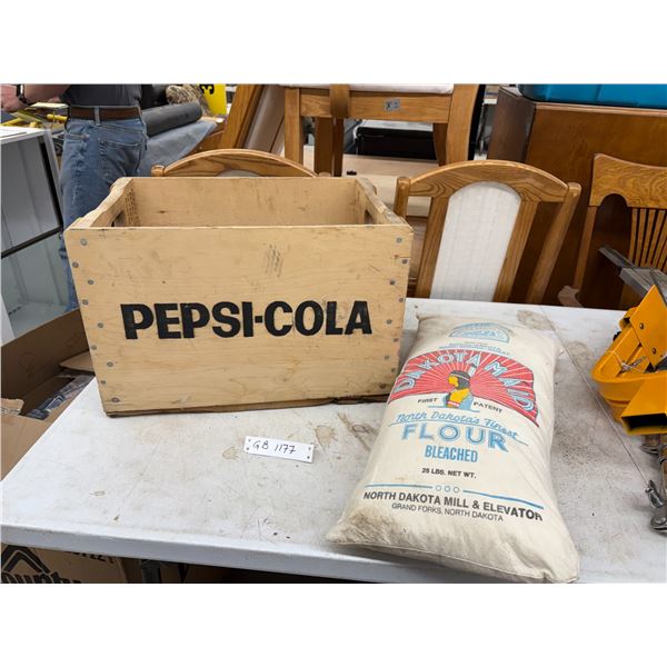 Coke Crate & Dakotamaid Flour Bag Pillow