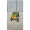 Image 2 : Vintage Windup Mettoy Playthings Tin Toy Tractor, Green and Yellow