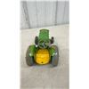 Image 4 : Vintage Windup Mettoy Playthings Tin Toy Tractor, Green and Yellow