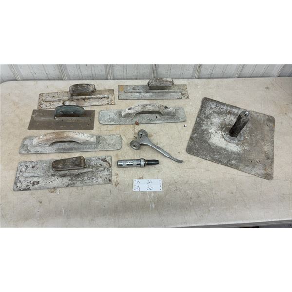 Plastering or Cement Finishing Trowels, Floats, Edger, and Vessel Impact Driver