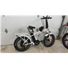 Image 11 : DJ Bikes White Folding Fat Tire Electric Bike, 7-Speed Shimano, with Charger