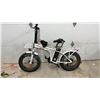 Image 1 : DJ Bikes White Folding Fat Tire Electric Bike, 7-Speed Shimano, with Charger