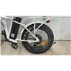 Image 2 : DJ Bikes White Folding Fat Tire Electric Bike, 7-Speed Shimano, with Charger